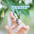 Thạch Anh Trắng Ngũ Đài Sơn x Dzi Thần Tài 
